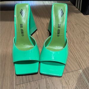 The Attico Green Mule